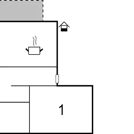 In With Kitchen Lägenhet